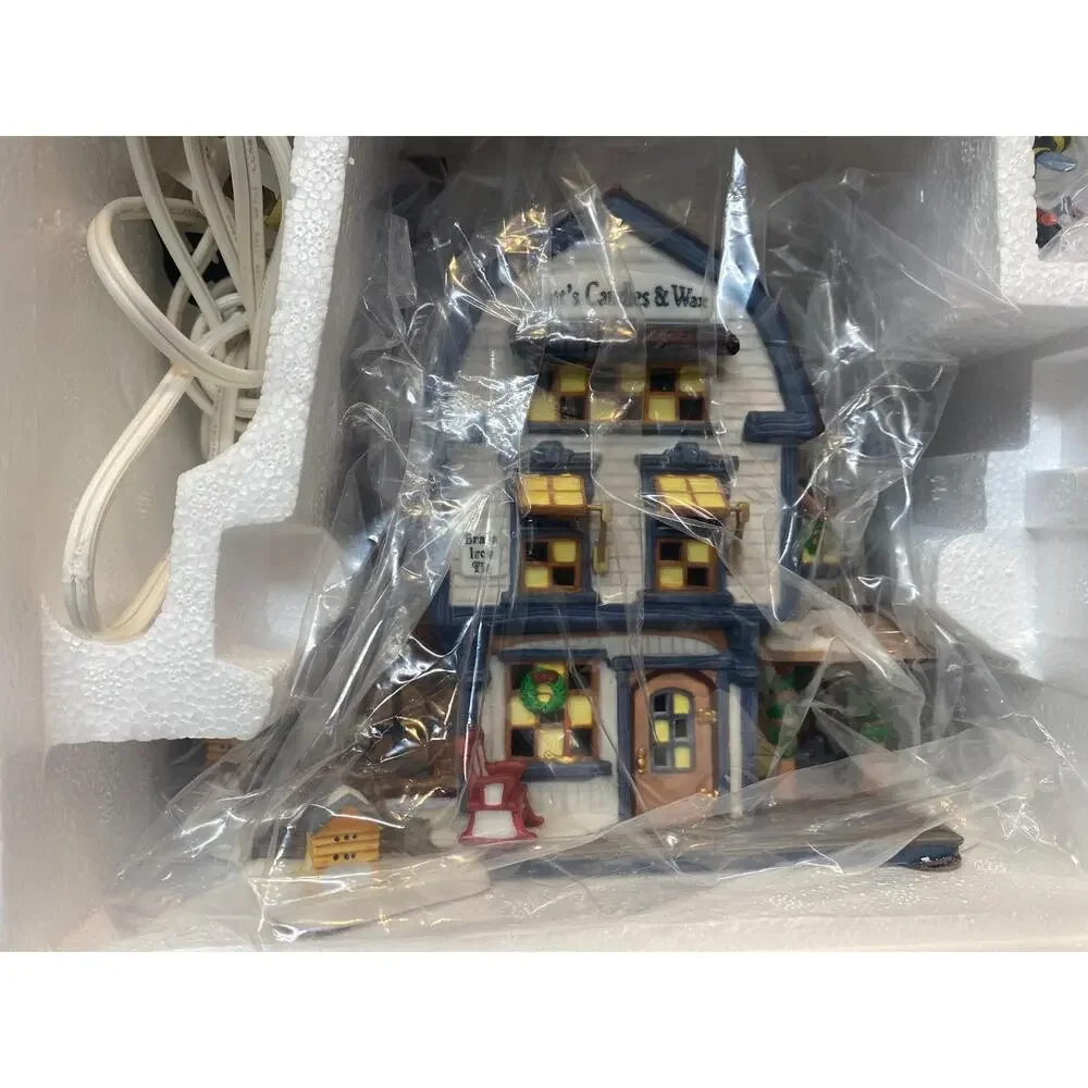 Dept 56 New England Series Platt's Candle And Wax & Making the Christmas Candles